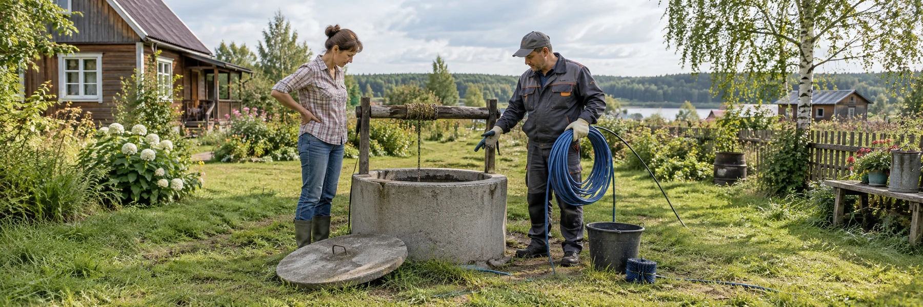 Чистить колодец самому или вызвать мастера